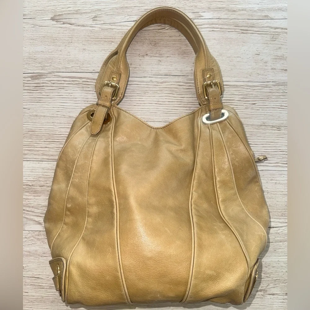 Kooba Large Leather Hobo Shoulder Bag Purse
